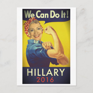 We Can Do It, Hillary for President! Postcard