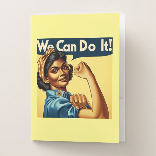 We Can Do It _ Indian Rosie the Riveter Pocket Folder