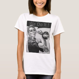 We Can Do It Kettlebell T-shirt B&W