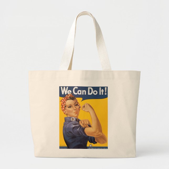 We Can Do It! Large Tote Bag (Front)