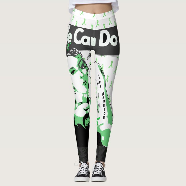 We Can Do It Lyme Awareness Leggings (Front)