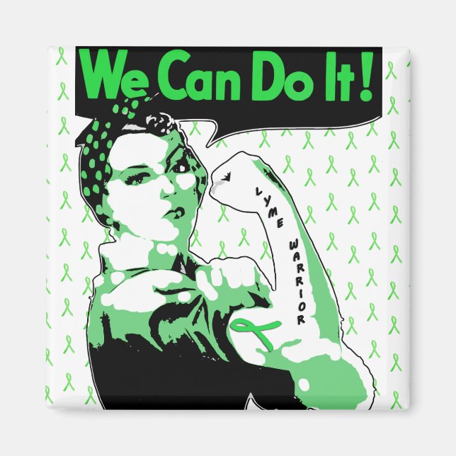 We Can Do It, Lyme Disease Warrior Magnet (Front)