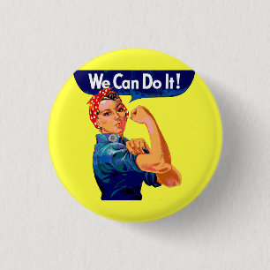 We Can Do It - Motivational Pop Art  Button