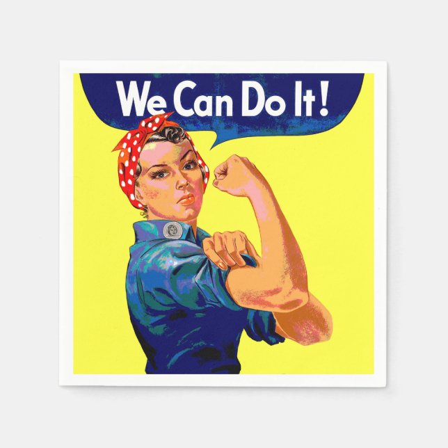 We Can Do It - Motivational Pop Art   Napkins (Front)