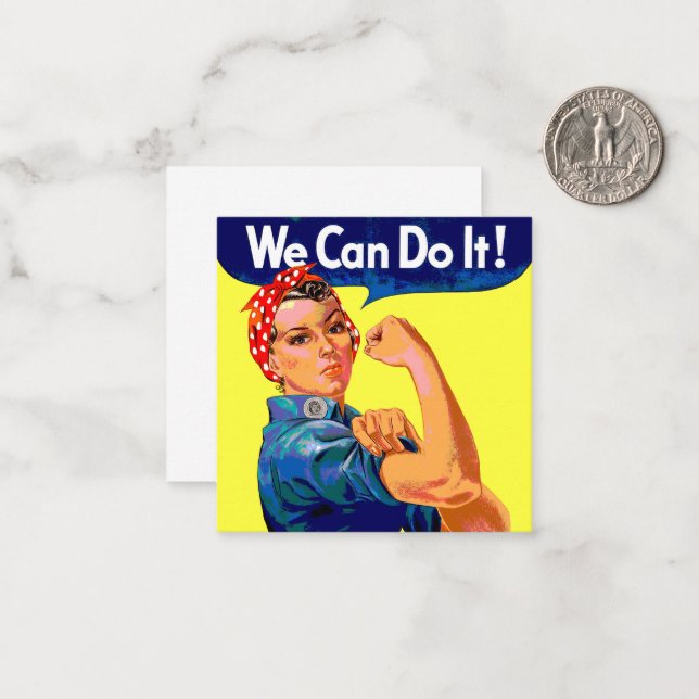 We Can Do It   Note Card (Front/Back In Situ)