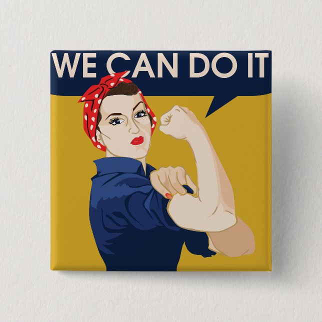 We can do it pinback button (Front)