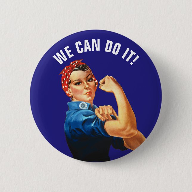 We Can Do It Pinback Button (Front)