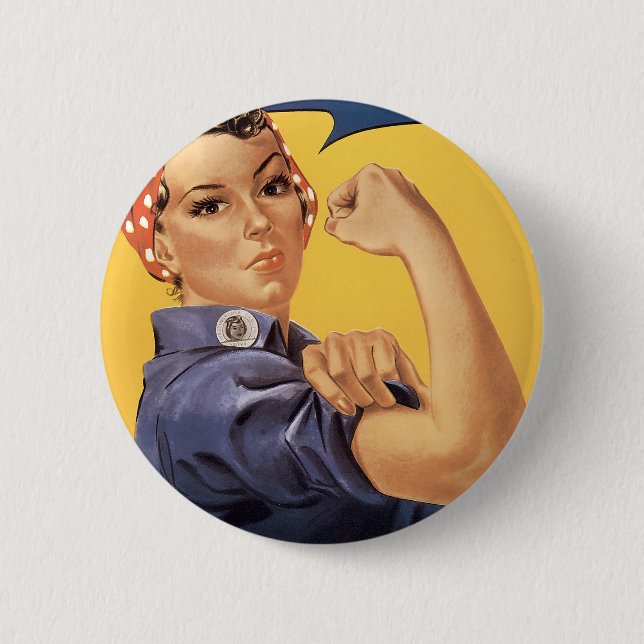 We Can Do It! Pinback Button (Front)