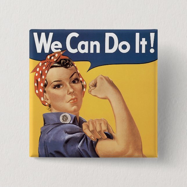 We Can Do It! Pinback Button (Front)