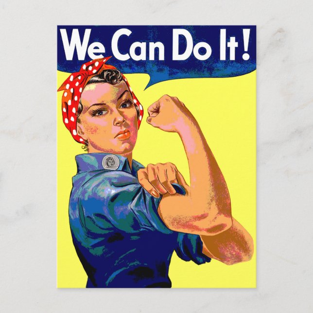 We Can Do It  Postcard (Front)