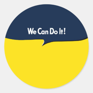 We Can Do it Rosie Classic Round Sticker