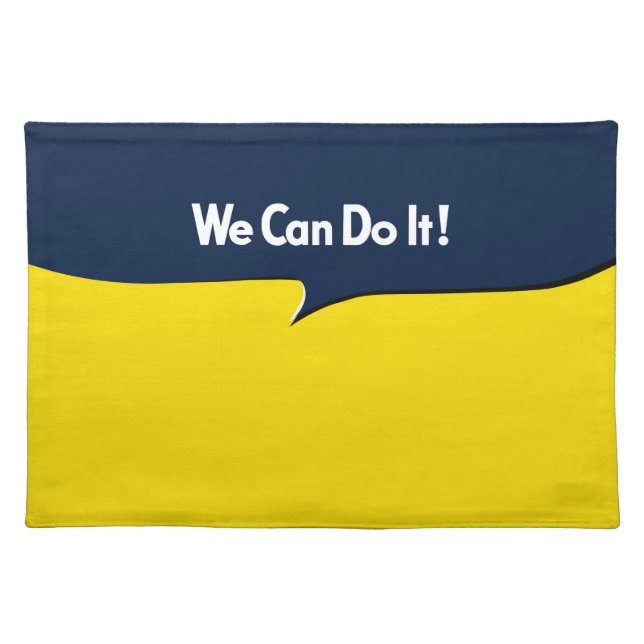 We Can Do it Rosie Cloth Placemat (Front)