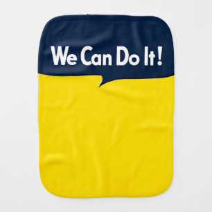 We Can Do it Rosie Graphic Bubble Burp Cloth