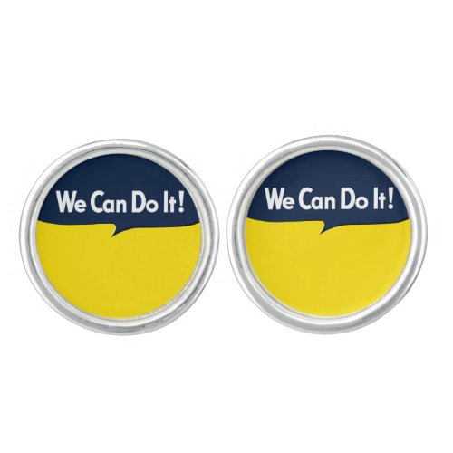 We Can Do it Rosie Graphic Bubble Cufflinks