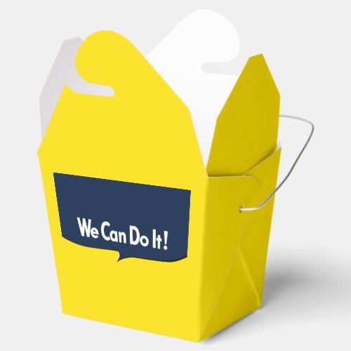We Can Do it Rosie Graphic Bubble Favor Boxes