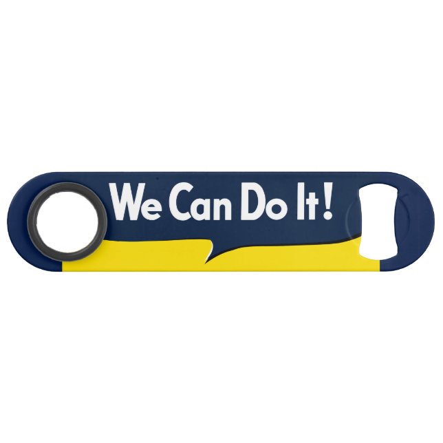 We Can Do it Rosie Graphic Bubble Speed Bottle Opener (Back Horizontal)