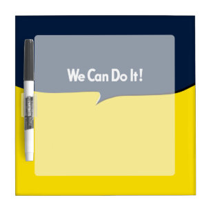 We Can Do it Rosie Headline Dry Erase Board