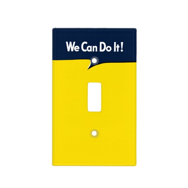 We Can Do it Rosie Headline Light Switch Cover (Front)