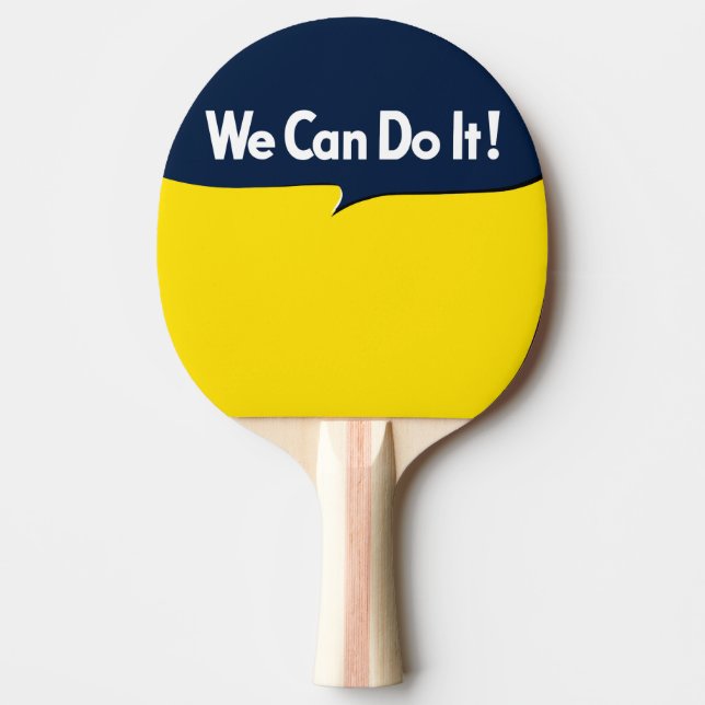 We Can Do it Rosie Headline Ping-Pong Paddle (Front)