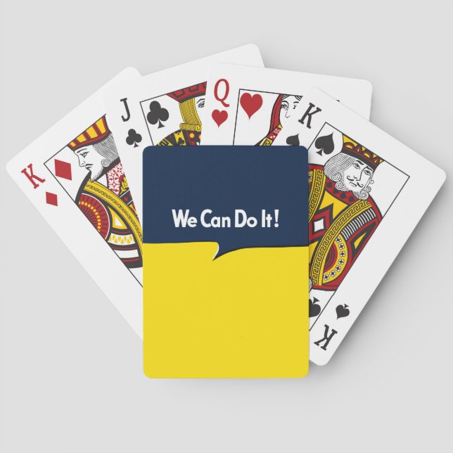 We Can Do it Rosie Headline Poker Cards (Back)