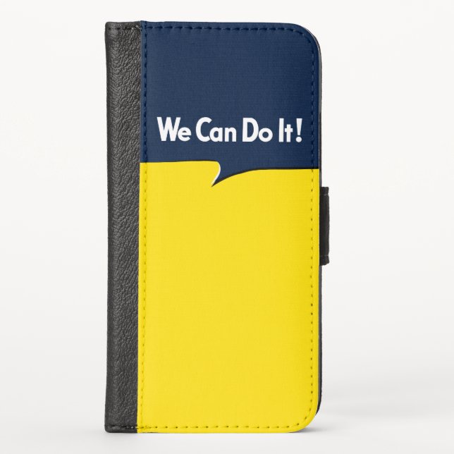 We Can Do it Rosie iPhone Wallet Case (Front)
