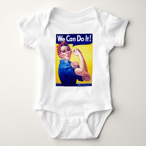We Can Do It Rosie the Riveter Baby Bodysuit