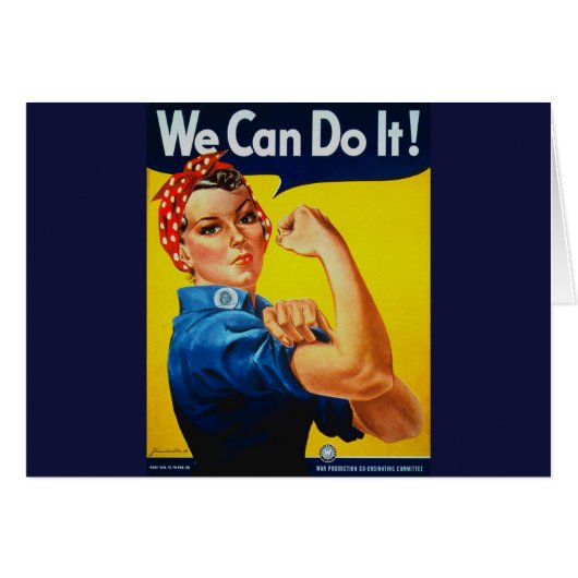 We Can Do It Rosie the Riveter Cards (Front Horizontal)