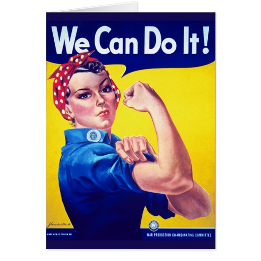 We Can Do It Rosie the Riveter Cards (Front)