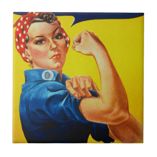 We Can Do It Rosie the Riveter Ceramic Tile