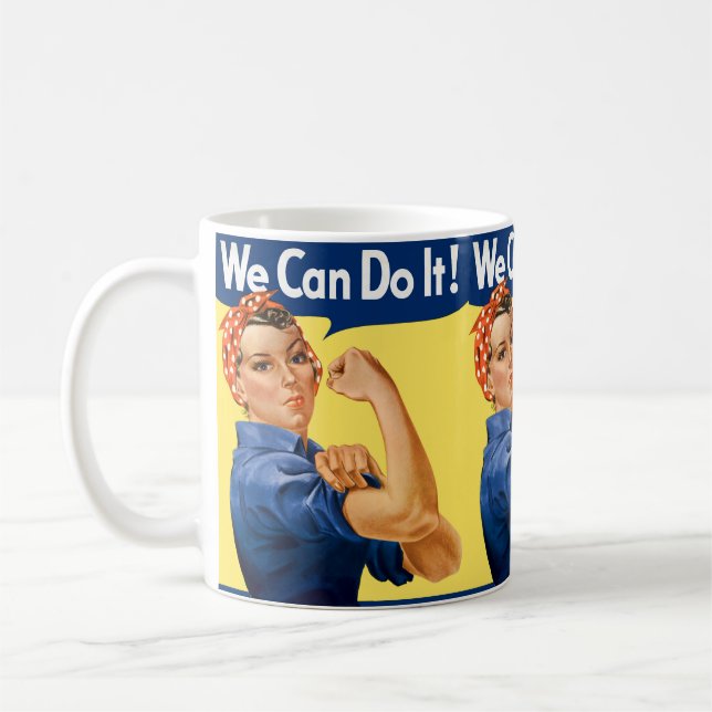 We Can Do It! Rosie the Riveter Coffee Mug (Left)