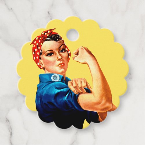We Can Do It Rosie the Riveter  Favor Tags