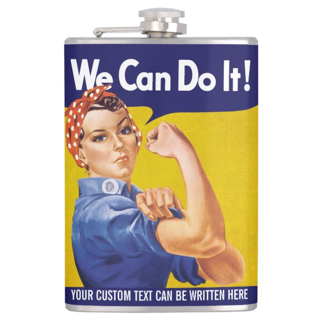 We Can Do It! Rosie the Riveter Flask (Front)