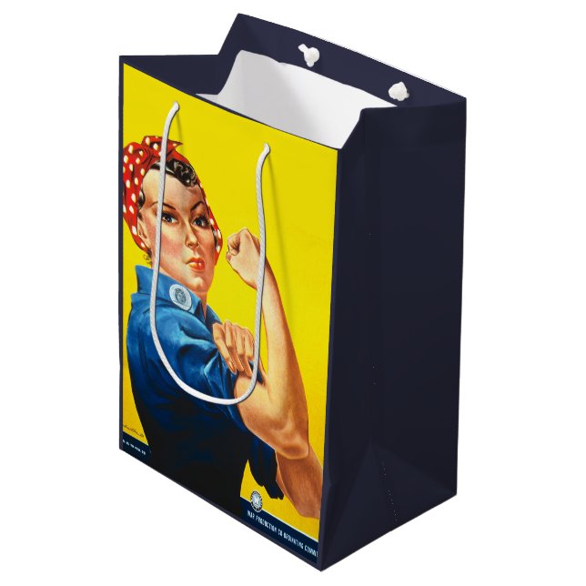We can do it Rosie the Riveter Medium Gift Bag (Front Angled)