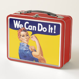 We Can Do It! Rosie the Riveter Metal Lunch Box
