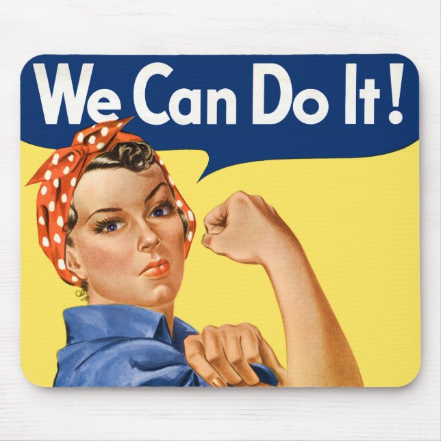 We Can Do It! Rosie the Riveter Mouse Pad (Front)