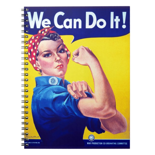 We Can Do It Rosie the Riveter Notebook (Front)