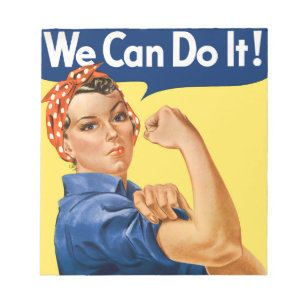 We Can Do It! Rosie the Riveter Notepad
