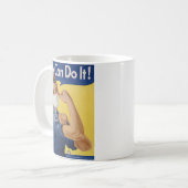 We Can Do It!  Rosie the Riveter Pandemic Edition Coffee Mug (Front Left)
