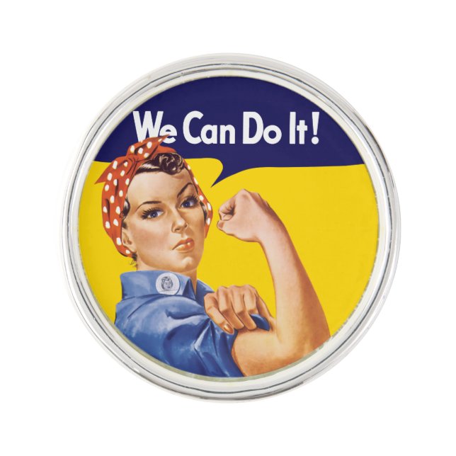 We Can Do It! Rosie the Riveter Pin (Front)