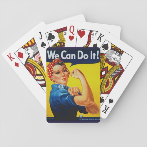 We Can Do It Rosie the Riveter Playing Cards