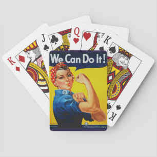 We Can Do It Rosie the Riveter Poker Cards