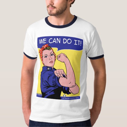 We Can Do It Rosie the Riveter Pop Art Remix T_Shirt