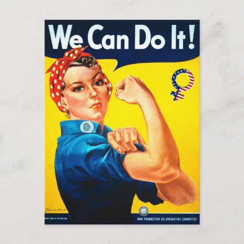 We Can Do It Rosie the Riveter Postcard