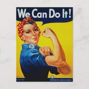 We Can Do It Rosie the Riveter Postcard