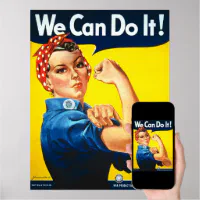 Rosie the Riveter We Can Do it Poster