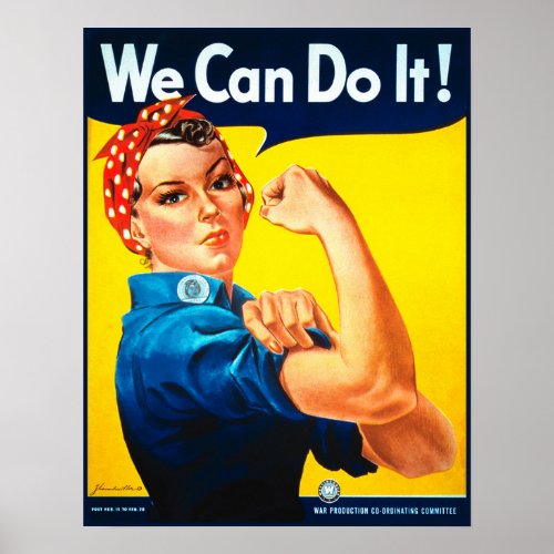 We Can Do It Rosie the Riveter Poster Print