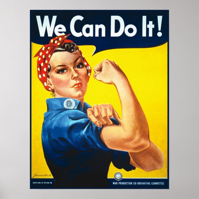 We Can Do It! Rosie the Riveter Poster Print (Front)