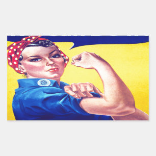 We Can Do It Rosie the Riveter Rectangular Sticker