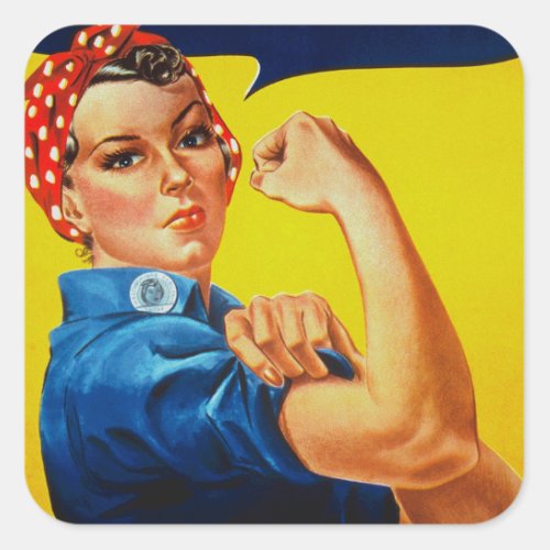 We Can Do It Rosie the Riveter Square Sticker