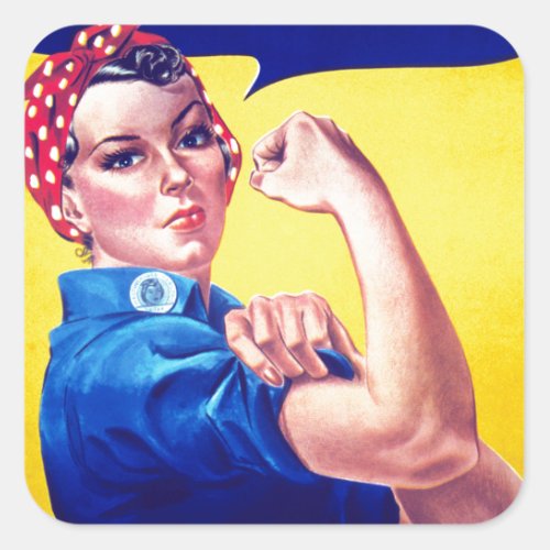 We Can Do It Rosie the Riveter Square Sticker